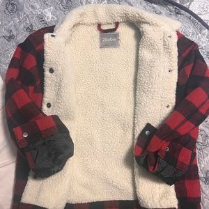 Buffalo Plaid Sherpa Jacket